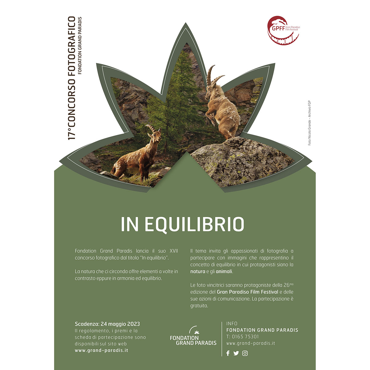 XVII concorso fotografico di Fondation Grand Paradis dal titolo “In equilibrio” XVII concorso fotografico di Fondation Grand Paradis dal titolo “In equilibrio”
